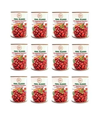 Al Hana Egyptian Fava Beans (Ready to Eat) 12 Cans 14.11oz/400g