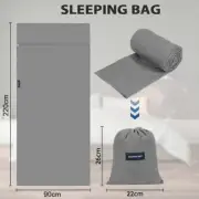 220CM Single Sleeping Bag Camping Sheet Ultralight Hotel Compact Sleep Sack Bag