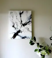 abstract canvas painting