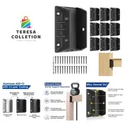 20 Pack Aluminum Deck Railing Bracket Connectors for 2"x4" Actual 1.5"x3.5" W...