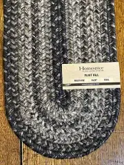 HOMESPICE DECOR FLINT HILL BRAIDED JUTE 8”x28” OVAL TABLE RUNNER Stair Tread