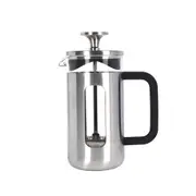 La Cafetiere Pisa 3-Cup 350ml Brushed SS/Glass Coffee French Press Maker Silver