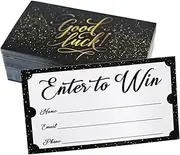 L LIKED 250 Enter to Win Cards 3.5"x2" Entry Form Raffle Tickets for Events Contest,Carnivals,Fairs,Ballots and More - With Space for Collect Name Email Phone