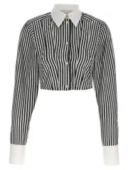 [Sportmax] Sportmax-Abano Camicie Bianco/Nero-Donna 42IT