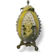 Ells Bells Pinfair UK Sequin Bead Ornament Kit PA90 Lemon Sherbert Easter Egg