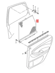 Genuine AUDI Sunlight Roller Blind For Door Window Black 8P4861334MDF (for: Audi)