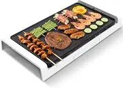Indoor Barbecue Grill with Barbecue Tool, Portable Electric Smokeless BBQ, Easy to Clean, 1800 W (2-8 People)