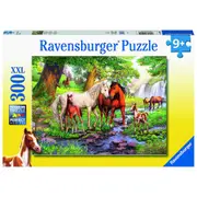 300pc Ravensburger Horses by the Stream Jigsaw Puzzle Interactive Play Toy 9+