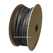 200' Spool 1/4" Black Graphite Fiberglass Rope Gasket Pellet Stove 1,000 F