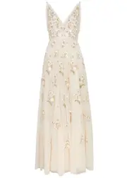Needle & Thread Posy Floral-embroidered Tulle Gown - Cream - 4 (UK8 / S) 4 (UK8 / S)