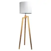 Oriel Lund Scandi Timber Floor Lamp