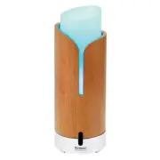 Oregon Scientific Zen 9cm Aroma Colour Diffuser w/ Music/Timer/Remote/Lights BRN