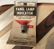 Vtg Workman Electric L12 Red Panel Lamp Indicator E3 6-8v 3/8" Diameter Hot Rod