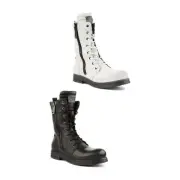 Replay Evylace Up Military Vintage Effec Ankle Womens Boots UK 3.5 - 7