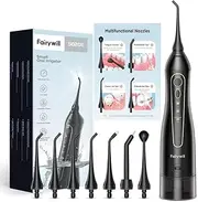 2023 New Edition Release Water Dental Flosser Oral Irrigator for Dental & Oral Care with 7 Tips 3 Modes Pressure Levels IPX7 Waterproof 300ML Water Tank Low Noise Long Lasting,Portable Cordless Rechargeable Teeth Cleaner for Home&Travel