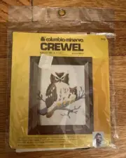 Columbia-Minerva Erica Wilson "Screech Owl" Crewel Kit - Unopened