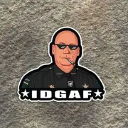 Florida Sheriff Bob Johnson: IDGAF Vinyl Decals