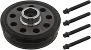 febi bilstein 33077 Pulley decoupled, for crankshaft with screws, pack of one