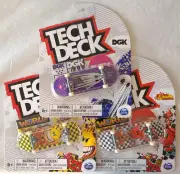 TECH DECK ULTRA RARE DGK WORLD INDUSTRIES LOT OF 3 HTF