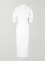 [Emilia Wickstead] Emilia Wickstead - Shari Open-back Sequined Chiffon Midi Dress - White - UK 14 UK 14 White