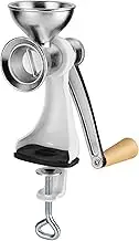 GSD Grossag HMM 5.00 Poppy Mill Stainless Steel with Hand Crank, Silver, 17 x 7 x 28 cm