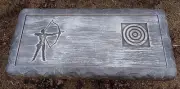 Archery bench top mold bow arrow .150 abs plastic 31" L x 14" W x 2.5" thick