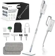 [Seyola] Steam Mop for Cleaning, Steam Cleaner with Detachable Handheld 6-in-1 Multi-function Attachments for Hardwood Floors, Clothes, Windows,Tiles Grout,Furniture Cleaning