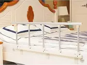 Elderly Bed Rail Safety Side Guard Guard Assist Foldable Bedside Grab Bar Handle Bed Railing for Adults Disabled Bumper Handicap Medical Assistance Devices (Color:B, Size:95x40cm)