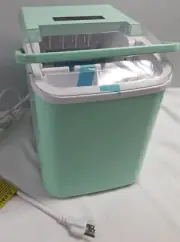 New, Green INTERTEK Portable Counter Top Ice Maker # WBJ-10A