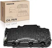 Lower Engine Oil Pan Sump with Drain Plug & Gasket Compatible with Infiniti Q50 2016-2020, Q60 2017-2020 & Nissan Z 2023-2024, 3.0L, Replace # 111105CA1A, 111105CA2A