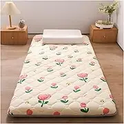 YXCMD Japanese Floor Mattress Futon Mattress for Adults Portable Tatami Mat Thicken Sleeping Mattress for Floor Foldable Mattress Guest Bed Dorm Room Camping(D,180 * 200cm)
