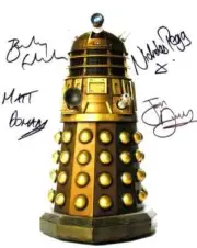 Doctor Who Autograph: JON DAVEY, MATT DOMAN, BARNABY EDWARDS & NICHOLAS PEGG