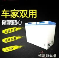 在飛比找樂天市場購物網優惠-172升12V24v電瓶直流冰櫃車載冰箱太陽能冷櫃雙門船上用