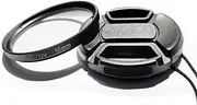 55mm Multi-Coated UV Protective Filter & Lens Cap Compatible for Nikon D5600 D3500 D3400 kit AF-P 18-55mm Lens, for A7RIV A7RIII A7M2 kit FE 28-70mm Lens.(1+1 Pack)