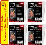 400 Ultra Pro Thick Card Sleeves Standard Size cards up to 130pt 4 Packs 100