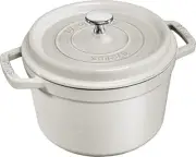 staub "Grand Cocottes Round Campagne 20cm" Large Two-Handed Enamel Pot IH Compat