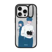 iPhone 16 Pro Impact Ring Stand Case MagSafe Compatible Hugging love by shinkiru
