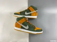 在飛比找Yahoo!奇摩拍賣優惠-NIKE SB Dunk High Premium "綠橙 