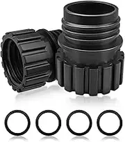 Quick Connect Sodas Bottles Adapter Fit for Terra Art OneTouch Soda Machine, Crystal Glass Bottle Adaptor Cap Fit for 0.7L Stream Soda Machine Crystal Glass Bottle Carbonating Adapter, 2Pcs