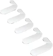 Coat Rack Wall Mount Wall Mounted Towel Hook for Bathroom Coat Hook Rustproof Hook Hanger for Kitchen Hardware Hook for Keys in The Hallway Wall Coat Hooks(White)