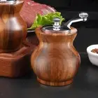 Salt and Salt Grinder Wood Manual Pepper Mill Kitchen Gadget Multipurpose