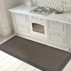 Rugshop Bathroom Mats Geometric Textline Anti-Fatigue Standing Mat Kitchen Mats