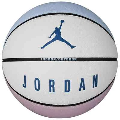 JORDAN Ultimate 8P 2.0 8P Basketball Indoor/Outdoor, Size 7 White Blue Purple