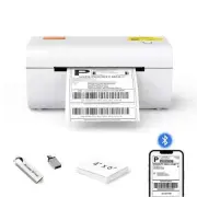 Black Yinleader Bluetooth Shipping Label Printer 4x6 Thermal Printer Shipping