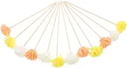 Vaguelly 12Pcs Rice Paper Flower Reed Diffuser Sticks Flameless Fragrance Diffuser Replacement Reeds for Home Decor Safe Lightweight Aromatherapy for Bathroom Living Office