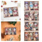 9x Wooden Nutcracker Soldier Traditional Small Accents Christmas Decorations