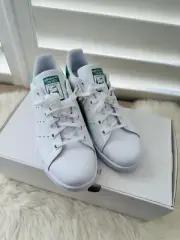 NIB adidas originals Stan Smith Shoes White Green Mens size 5 Womens Size 7 $100