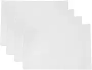 PTFE Teflon Sheet for Heat Press 4 Pack,16" x 12" Non Stick Heat Resistant Craft Mat,Heat Transfer Teflon Paper Sheet for Baking/Grill Mats,White