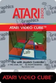 Replacement 2600 Game Cartridge Label - Atari Video Cube