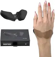 DELTAHUB Carpio 2.0 - Right-Handed Truly Ergonomic Wrist Rest for Mouse, Carpal Tunnel Support, Pain Relief, Anti-Fatigue, Easy Glide, Sleek, Office Computer, Laptop, Gaming - Large, Black